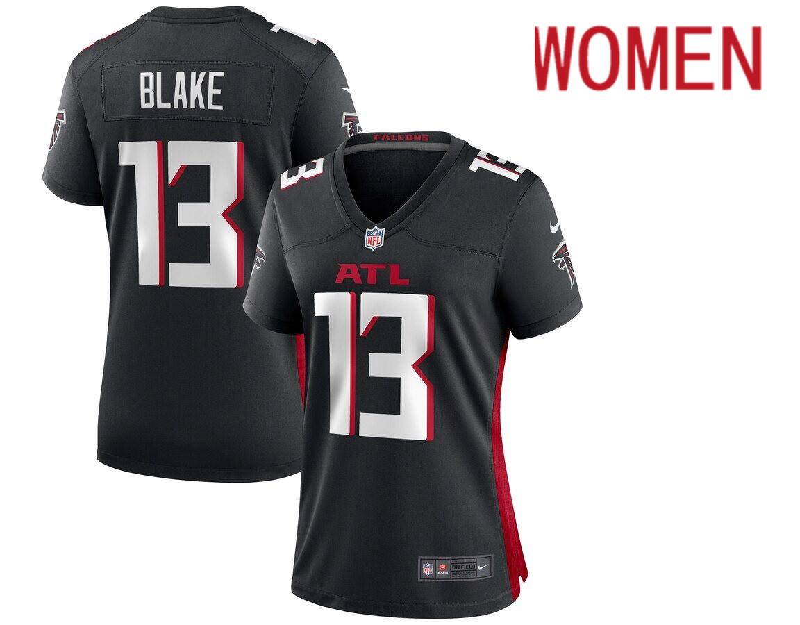 Women Atlanta Falcons 13 Christian Blake Nike Black Game NFL Jersey